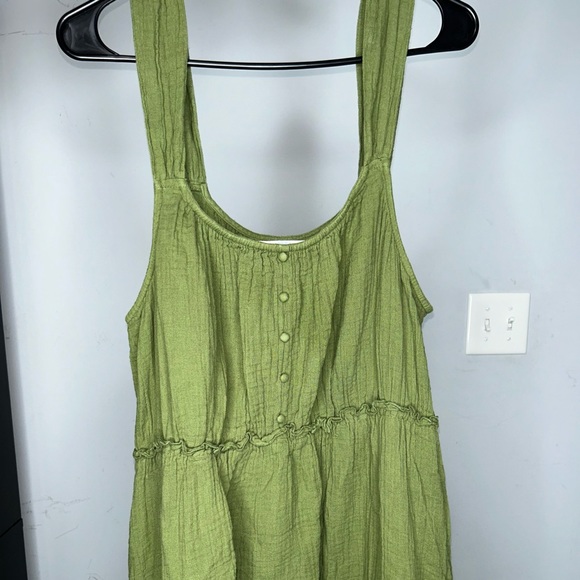 Green Button Oversized Dress Size XXXL - Picture 2 of 3